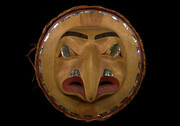 Eagle Mask with Abalone Inlays